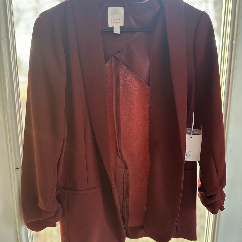 NWT: Women's Burgundy Blazer
